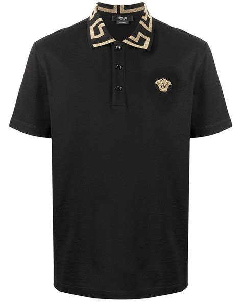 versace men's polo t shirt|versace long sleeve shirt men.